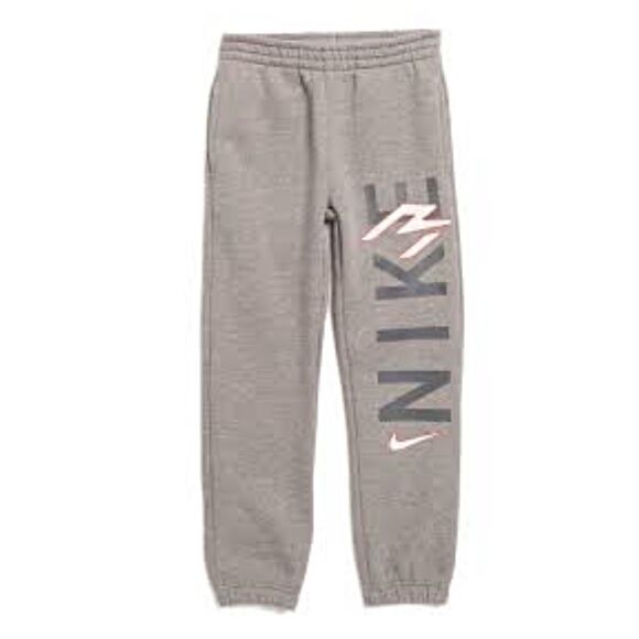 Nike 3 BRAND Kids' Vertical Logo Joggers In White/Carbon Light Grey Size XL NWOT - Picture 2 of 10